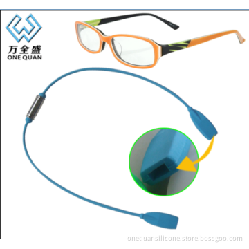 Factory wholesale silicone sports tourism glasses strap eyewear retainer silicone sunglass retainer cable